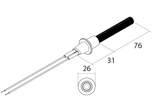 PSx-1-240-B Houtpellets keramische ontsteker - Tekening 